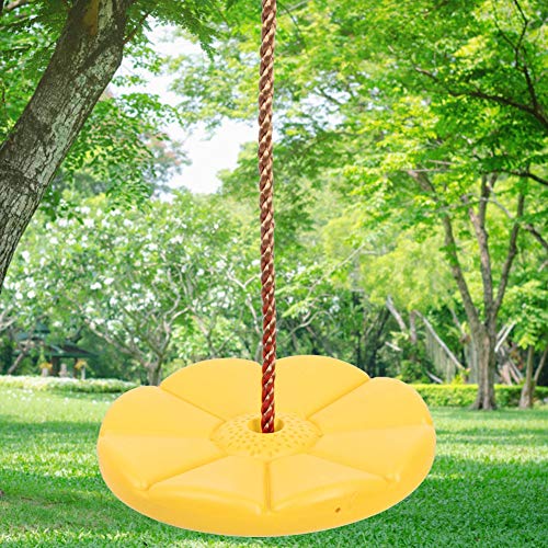 Lina do wspinaczki Huśtawka na drzewo Sprzęt do zabawy Zabawki dla dzieci Wspinaczka na zewnątrz Wiszące huśtawki talerzowe Siedzisko(yellow) - obrazek 8