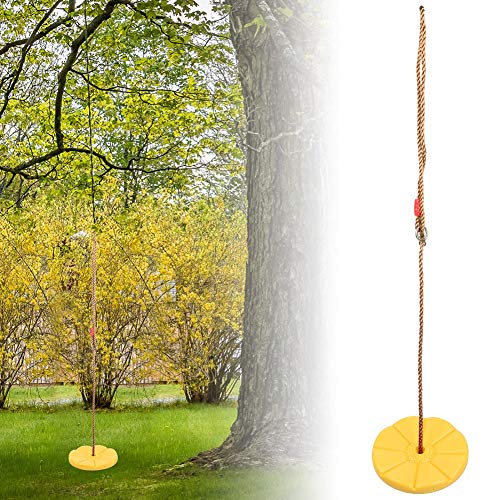 Lina do wspinaczki Huśtawka na drzewo Sprzęt do zabawy Zabawki dla dzieci Wspinaczka na zewnątrz Wiszące huśtawki talerzowe Siedzisko(yellow) - obrazek 9