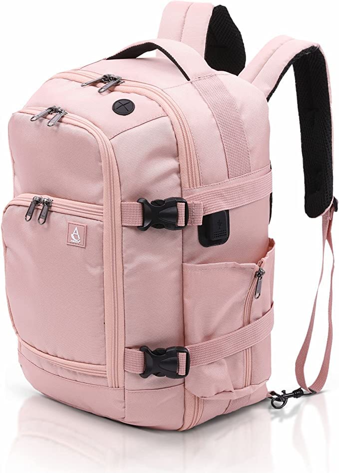 Aerolite plecak maksymalny dopuszczalny rozmiar bagażu podręcznego Ryanair 40 x 20 x 25 cm, zatwierdzony bagaż podręczny, lekka torba na ramię, plecak, torba lotnicza z zamkami YKK