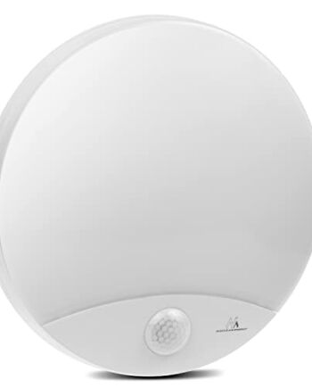 Maclean MCE357 W Lampa LED z Czujnikiem Ruchu na Podczerwień Kolor Biały 10W IP44 Barwa Naturalna Biała (4000K) 900lm