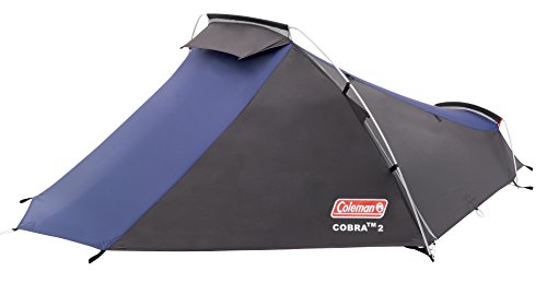 Coleman Cobra 2 namiot trekkingowy, kemping lub festiwale, mały rozmiar po spakowaniu, pasuje do plecaka, wodoszczelny HH 3000 mm, dla dwóch osób