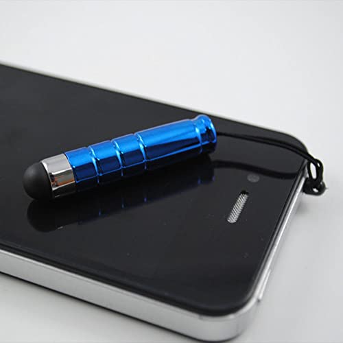 Mini rysik Stylus Pen, uniwersalny przenośny rysik Stylus Pen z gniazdem 3,5 mm, stylowa, miękka głowica wodoodporna, krótki rysik do smartfonów, tabletów z systemem Android, srebrny - obrazek 2