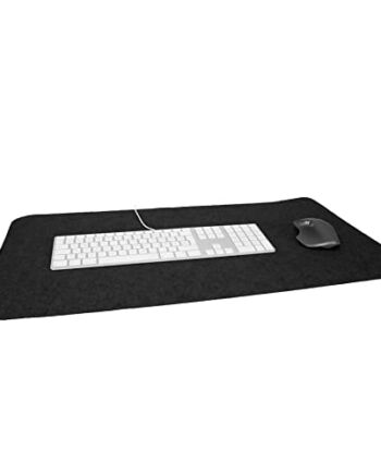 Rubberneck Podkładka na biurko, filcowa podkładka pod mysz XXL, mata na stół, do biura i gier – antypoślizgowa, ciemnoszara, 80 x 40 cm