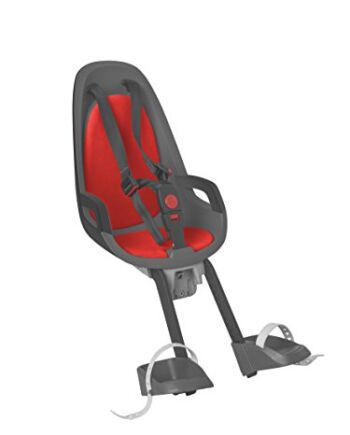 Hamax Observer dziecięcy fotelik rowerowy, szary/czerwony, standard