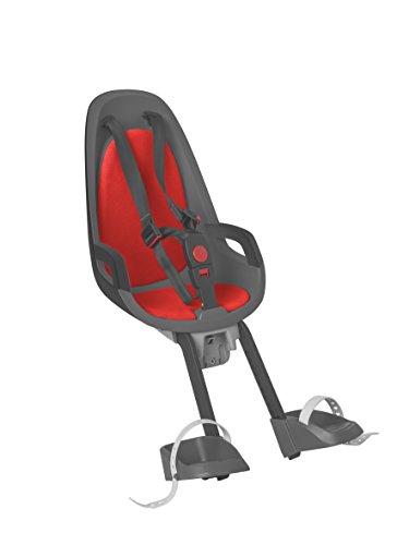 Hamax Observer dziecięcy fotelik rowerowy, szary/czerwony, standard