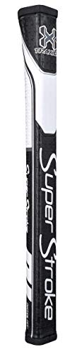 SuperStroke Traxion Pistol GT 2.0 Golf Putter Grip, unisex dla dorosłych, Traxion Pistol GT 2.0 Golf Putter Grip, czarny/biały