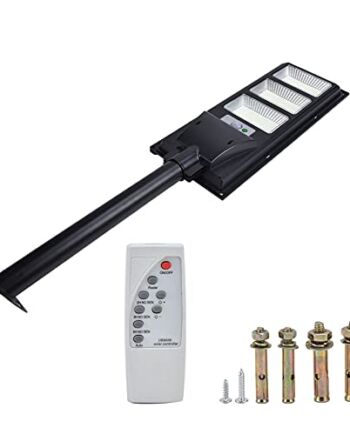 Solar Street Light, 500W 840LED Wodoodporne Lampy Solarne Lampa Zewnętrzna z Czujnikiem Ruchu, Pilotem, od Zmierzchu do świtu Solarne Oświetlenie Bezpieczeństwa Solar Flood Lights na Ulicę