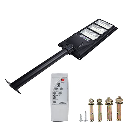 Solar Street Light, 500W 840LED Wodoodporne Lampy Solarne Lampa Zewnętrzna z Czujnikiem Ruchu, Pilotem, od Zmierzchu do świtu Solarne Oświetlenie Bezpieczeństwa Solar Flood Lights na Ulicę