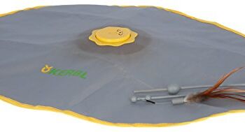 Kerbl Pet 81666 Zabawka dla Kota, Szary/Żółty, 70 x 53 x 5 cm