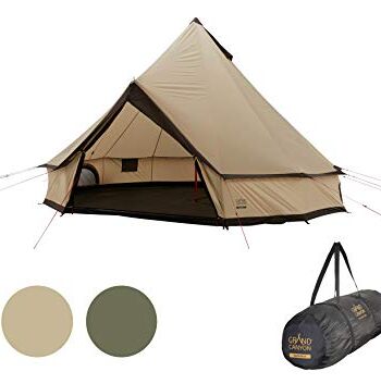 Grand Canyon Unisex-Dorosły Indiana Namiot, Beżowy/Brązowy, 400 x 400