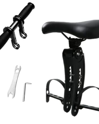 HORXFLIG Foteliki rowerowe dla dzieci z kierownicą rowerową, montowane z przodu foteliki rowerowe dla dzieci, kompatybilne z dorosłymi MTB, odpowiednie dla dzieci w wieku 2-5 lat, limit wagi, 21,8 kg