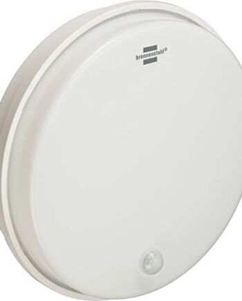 Brennenstuhl Lampa LED z czujnikiem ruchu/Lampa sufitowa (na zewnatrz i wewnatrz, IP54, swiatlo zewnetrzne 4000K, idealna do montazu na suficie i scianie)