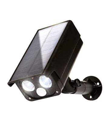 Atrapa kamery na zewnątrz, czujnik ruchu, zewnętrzny panel solarny LED