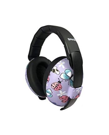 BANZ Ochraniacze na uszy z ochroną dla niemowląt i małych dzieci (klasyfikacja lidera w branży w zakresie redukcji hałasu i ochrony przed hałasem), motyl