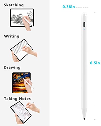 Rysik do iPad 2018-2022 z funkcją Palm Rejection, XIRON Stylus Pencil kompatybilny z Apple iPad Pro 11/12,9 Cala, iPad 10/9/8/7/6, iPad Air 5/4/3, iPad Mini 6/5 - obrazek 2