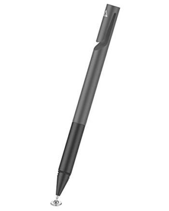 Adonit Mini 4 Stylus do Apple iPhone/iPad/urządzeń z systemem Android/Windows - ciemnoszary [aluminiowa obudowa I czuła na nacisk końcówka I klips do noszenia] - ADM4DG