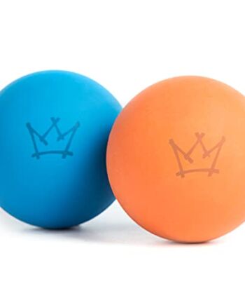 Rudelkönig piłka dla psa z naturalnego kauczuku - Niebieska piłka o średnicy 6,5 cm - Prawie niezniszczalna zabawka dla psa wraz z praktyczną torbą do przechowywania