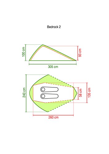 Coleman Uniseks Bedrock 2 Namiot Kempingowy, Oliwkowy/Szary, 2-Osobowy - obrazek 5
