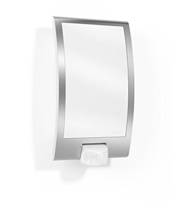 Steinel Lampa Zewnętrzna z Czujnikiem Ruchu, Srebrny/Biały, 28.6 x 8.5