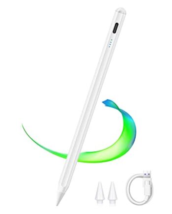 Rysik kompatybilny z iPadem, Oberster Stylus Pen Active rysik z Palm Rejection, końcówka nachylenia, magnetyczny rysik kompatybilny z iPad 6/7/8/9, Pro 11/12.9, Gen, Air 3/4, Mini 5/6