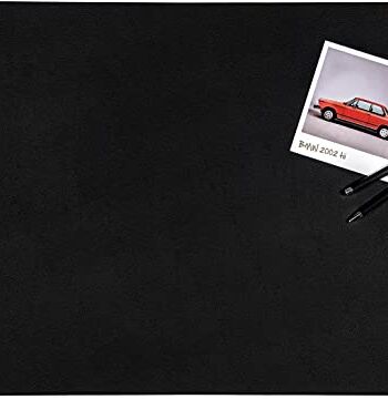 Centaur - Wysokiej jakości podkładka na biurko ze skóry 40 x 60 cm Czarny na biurko – ręcznie wykonana podkładka na biurko ze skóry – elegancka podkładka na biurko