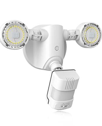 Reflektor zewnętrzny SANSI LED z czujnikiem ruchu Reflektor zewnętrzny 15W 20000 lumenów super jasny Reflektor Led IP65 Wodoodporna lampa z czujnikiem ruchu Kinkiet LED biały do ​​ogrodu, garażu