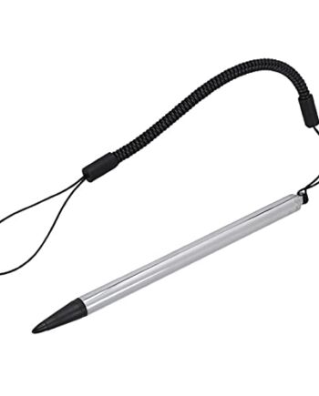Skakanka do ekranu dotykowego, przenośny praktyczny długopis dotykowy odporny na zarysowania, bardzo czuły pióro do wprowadzania danych, rysik do ekranu dotykowego, kompatybilny z rezystancyjnymi urządzeniami z ekranem dotykowym (srebrny)