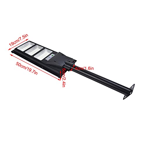 Solar Street Light, 500W 840LED Wodoodporne Lampy Solarne Lampa Zewnętrzna z Czujnikiem Ruchu, Pilotem, od Zmierzchu do świtu Solarne Oświetlenie Bezpieczeństwa Solar Flood Lights na Ulicę - obrazek 5