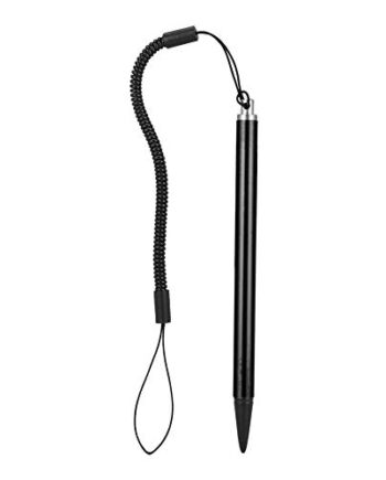 Rysik dotykowy ze sprężyną liną, zamiennik twardego rysika, zamiennik ekranu dotykowego, uniwersalny rysik do rysunków z powłoką zapobiegającą malowaniu do telefonów komórkowych / tabletów (czarny)