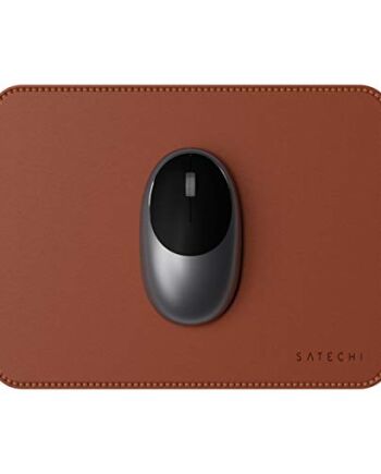Satechi podkładka pod mysz z ekoskóry 9,8 cala x 7,5 cala (23cm x 19cm) - bezpieczna dla polakierowanych i pomalowanych powierzchni (brązowa)