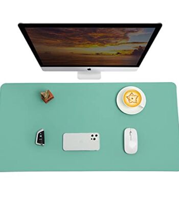 Wielofunkcyjna podkładka pod mysz, podkładka na biurko, antypoślizgowa, ultra cienka, ochrona biurka, do gier domowych (zielona, 21 x 25 cm)