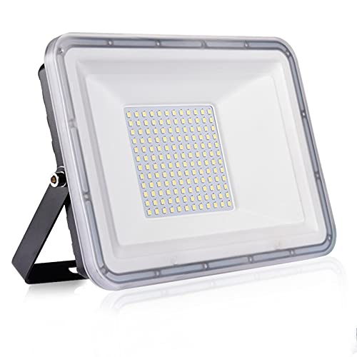 100W LED Reflektor Wodoodporny IP67 lampa bezpieczeństwa 3000K Ciepłe światło reflektor 10000LM Reflektor zewnętrzny do ogrodu podwórka garażu parkingowego magazyn