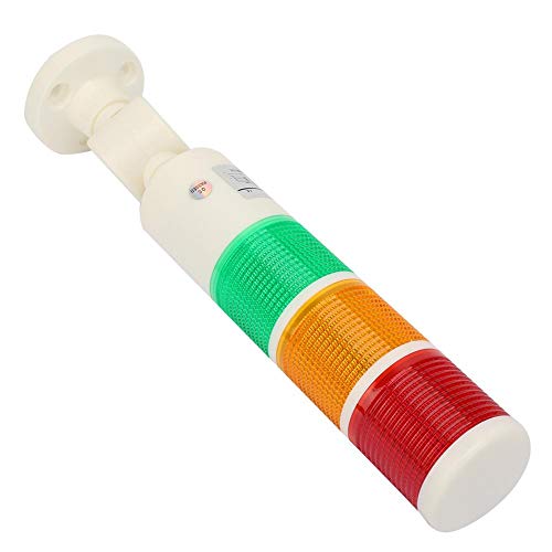 Przemysłowe oświetlenie rozgrzewające, wieża sygnalizacyjna LED, składana sygnalizacja ostrzegawcza 24 VDC stałe światło do zastosowań zewnętrznych, inżynierii mechanicznej, suwnicy mostowej itp. - obrazek 3