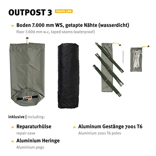 Wechsel Tents Outpost 3 namiot tunelowy, przestronny, 3-osobowy namiot - obrazek 2