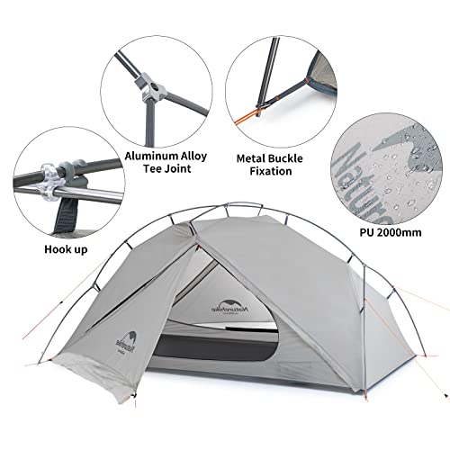 Naturehike VIK Namiot Ultralekki 3 Sezonowe Namioty z Plecakiem 20D Najlżejszy Przenośny Namiot na Wędrówki Kempingowe - obrazek 9