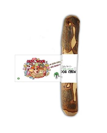 BiMordiscos Pet products Naturalny gryzak - drewno oliwne dla psa - rozmiar M 100-220 gramów - średnie psy (łosoś ceite)