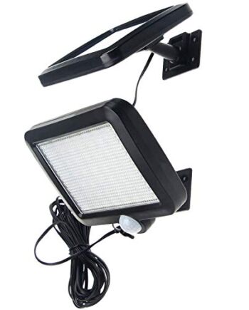 56 bardzo jasnych lamp solarnych LED z czujnikiem ruchu (kabel 16,5 ft)