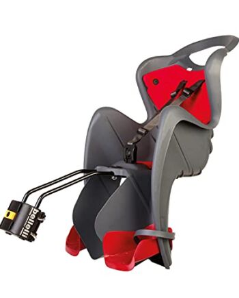 Mr Fox - Seggiolino Posteriore per Bicicletta - per Bambini fino a 22 kg, da 3 a 8 anni - si Fissa al Telaio - Grigio Scuro