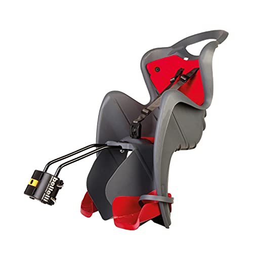 Mr Fox - Seggiolino Posteriore per Bicicletta - per Bambini fino a 22 kg, da 3 a 8 anni - si Fissa al Telaio - Grigio Scuro