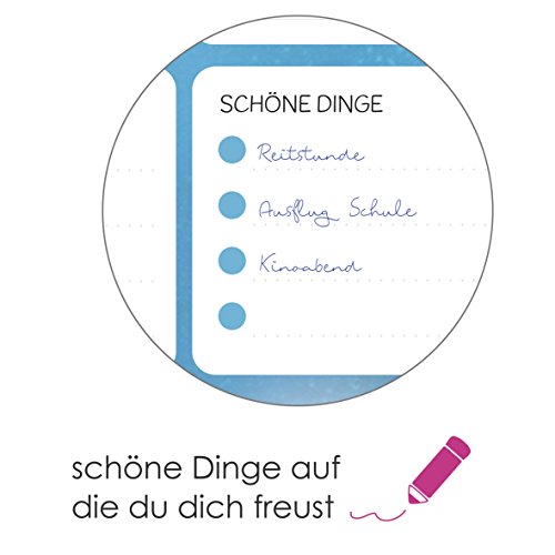 2 x podkładka na biurko / plan tygodniowy do odrywania, format DIN A3 (42 x 29,7 cm), 25 arkuszy / podkładka do pisania dla dzieci, nastolatków i dorosłych / plan tygodniowy / lista rzeczy do zrobienia (koń i flaming) - obrazek 6