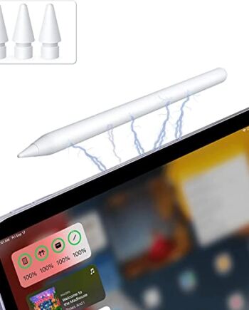 TiMOVO Rysik do iPada, bezprzewodowe ładowanie Apple Pencil 2. generacji dla iPada Pro 12,9 cala 6/5/4/3, iPad Pro 11" 4/3/2/1, iPad Air 5/4, iPad Mini 6 Gen ołówek pochylenie czułość dłoni odrzucenie Apple Pen