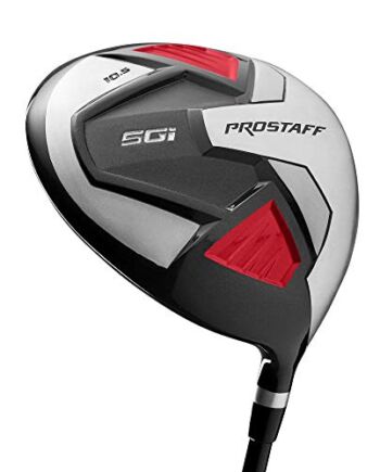 Wilson Golf Pro Staff SGI Driver MW 1, kluby golfowe dla mężczyzn, leworęcznych, odpowiedni dla początkujących i zaawansowanych, grafitowy, szary/jasnoniebieski, WGD1511001