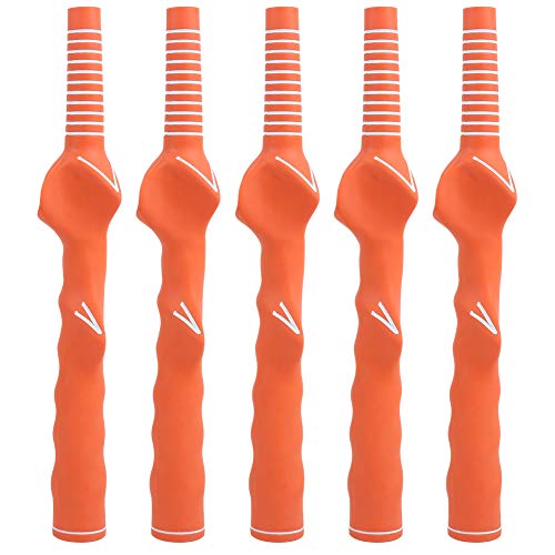Rękojeść golfowa, 5 SZTUK Golf Club Grip Swing Club Hand Grip Guma dla początkujących Praktyka Treningowa korekcja Akcesoria
