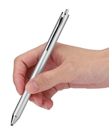 Rysik Rysik do ekranu dotykowego Przenośny uniwersalny cyfrowy rysik Touch Pen z silikonowym kontaktem do smartfona i tabletu (srebrny)
