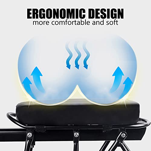 ASEOK Poduszka na tylne siedzenie rowerowe, akcesoria do roweru roweru górskiego grubsze siedzenie tylne siedzenie pojazdu elektrycznego, tylne siedzenie roweru dla dzieci, akcesoria rowerowe bezpieczeństwa na zewnątrz - obrazek 4