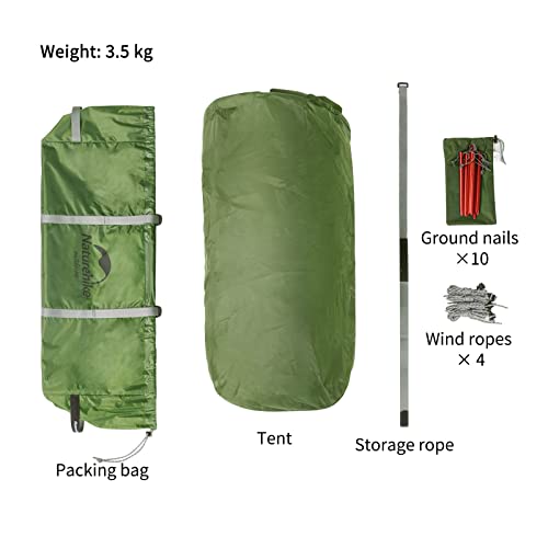 Naturehike Canyon 2-osobowy namiot z szybkim otwieraniem, wodoszczelny namiot poliestrowy, wiatroszczelne drzwi boczne, namioty rzucane z oddychającymi oknami - obrazek 2