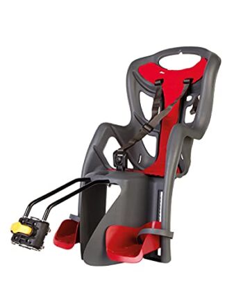 Seelwerk Bellelli Tył Do Pieprzu Z Podwozia, Rowerowy Fotelik Unisex Dzieci, Szary (Grey), 1 Jednostka Opakowanie