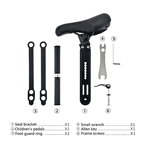 Fotelik Rowerowy Dla Dziecka Podróż Na Zewnątrz Przenośny Przedni Fotelik Dziecięcy Do Roweru Górskiego, łatwy Do Demontażu I Instalacji, Odpowiedni Dla Dzieci W Wieku Od 2 Do 5 Lat - obrazek 4