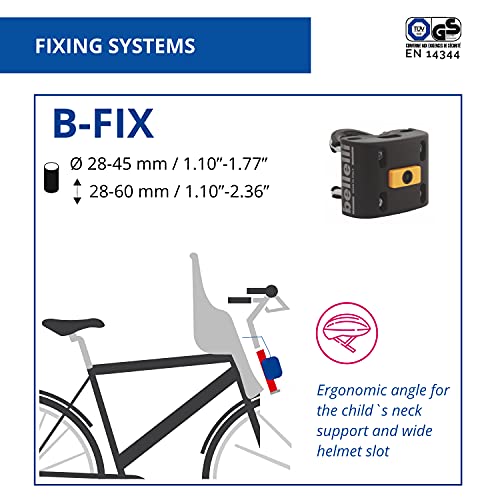 b bellelli Strzałka 2021 - Fotelik rowerowy z poduszkami i paskami ze sztucznej skóry - dla dzieci do 15 kg, od 9 miesięcy do 3 lat - Mocowanie do ramy - obrazek 5