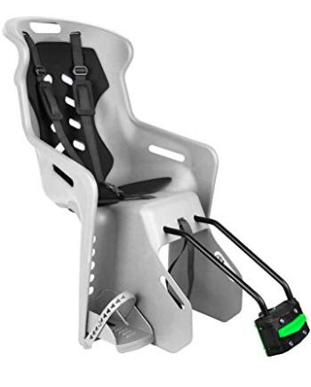 Nfun Unisex Baby Lebhaft tylne siedzenie z mocowaniem na ramę, kolor ciemnoantracytowy, tylko